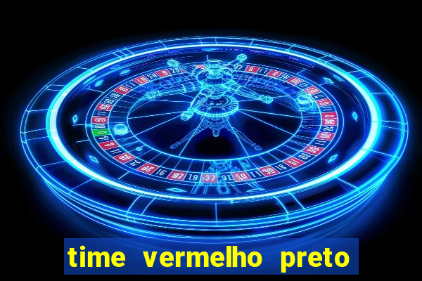 time vermelho preto e branco