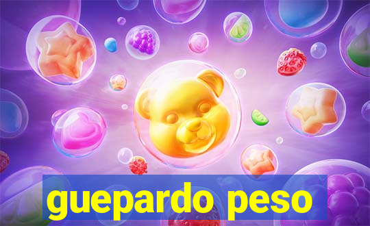 guepardo peso