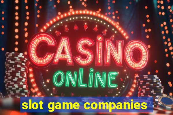 slot game companies