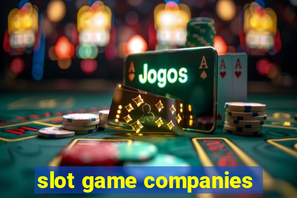 slot game companies