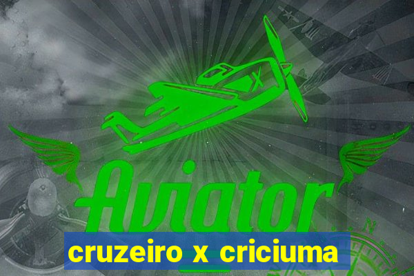 cruzeiro x criciuma