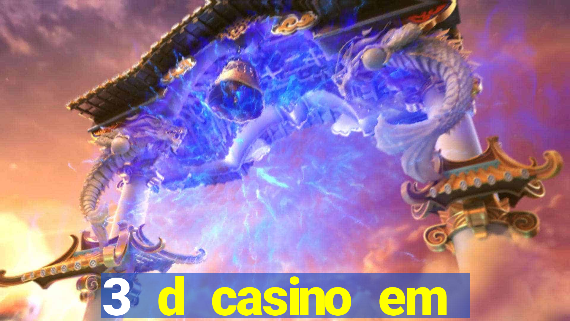 3 d casino em movimento com baralho