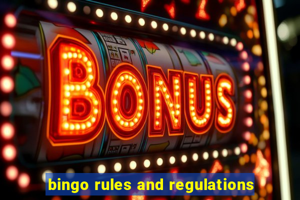 bingo rules and regulations