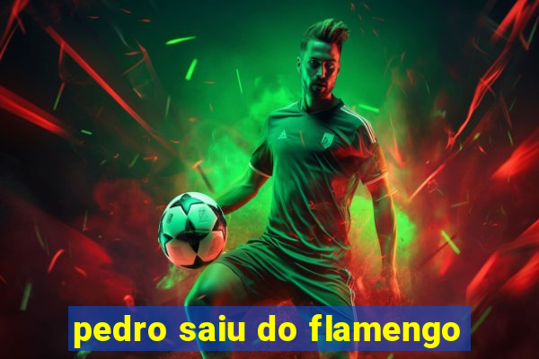 pedro saiu do flamengo