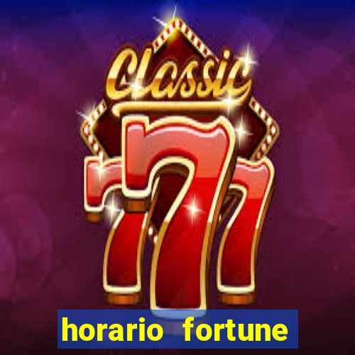 horario fortune tiger hoje