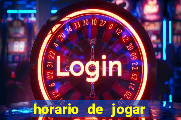 horario de jogar fortune tiger