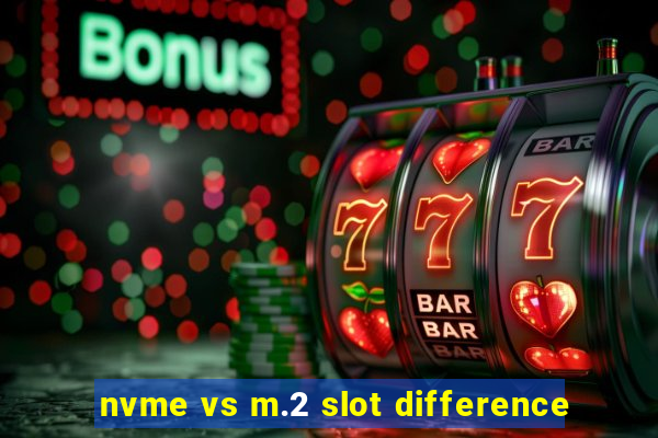 nvme vs m.2 slot difference