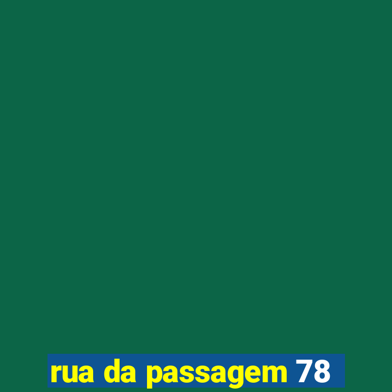 rua da passagem 78