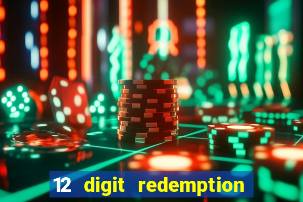 12 digit redemption code for golden hearts casino