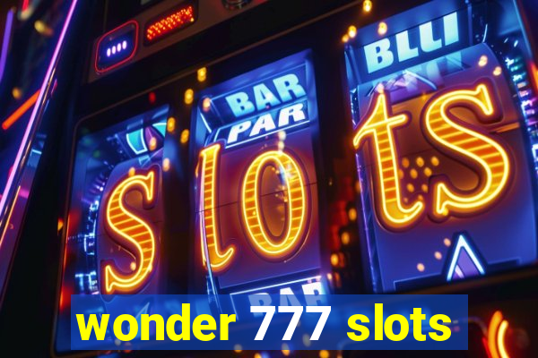 wonder 777 slots