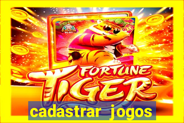 cadastrar jogos online caixa