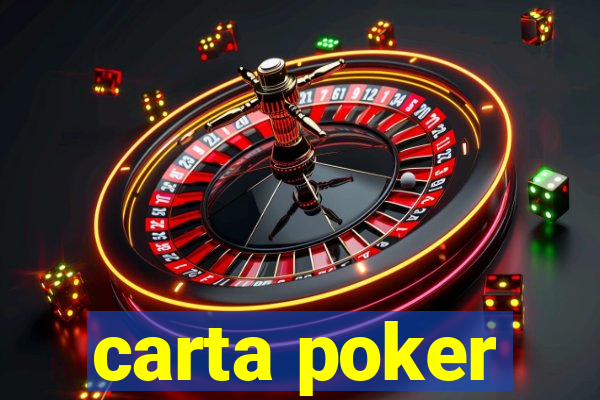 carta poker