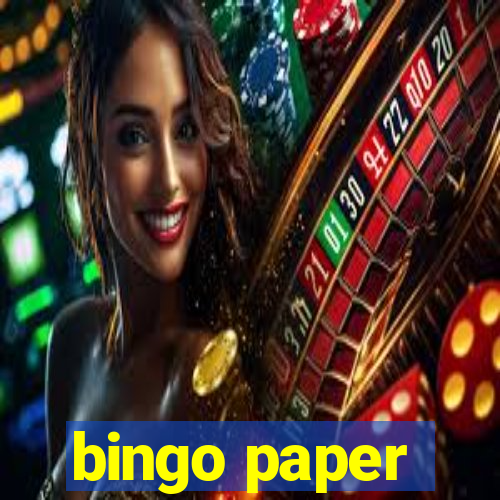 bingo paper