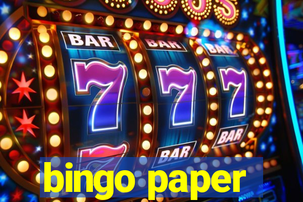 bingo paper