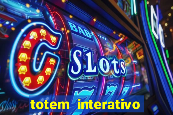 totem interativo touch screen