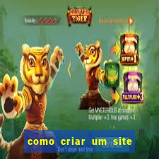 como criar um site de jogos de azar