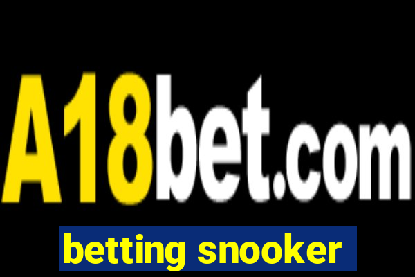 betting snooker