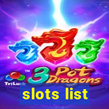 slots list