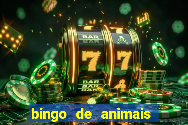 bingo de animais para educa??o infantil