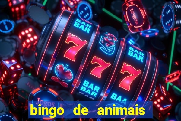 bingo de animais para educa??o infantil