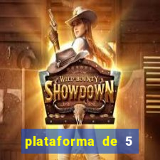 plataforma de 5 reais de b么nus