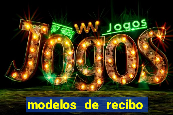 modelos de recibo de pagamento word