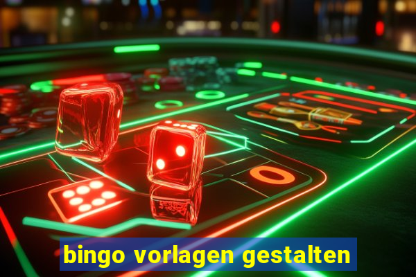 bingo vorlagen gestalten