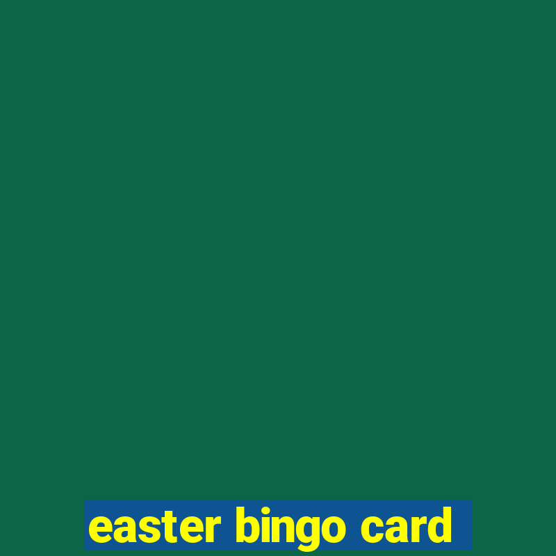 easter bingo card