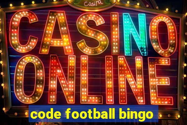 code football bingo