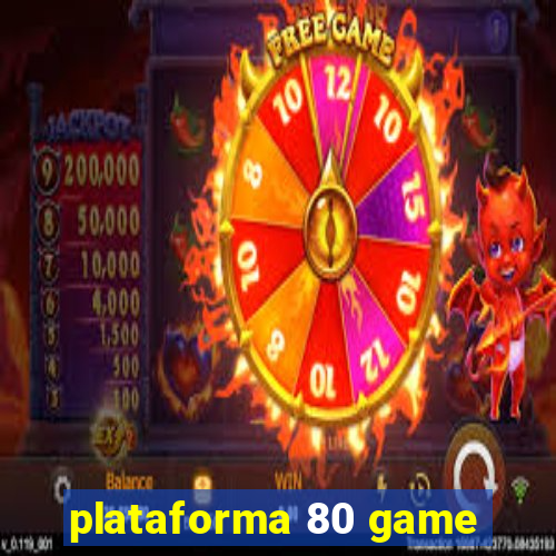 plataforma 80 game