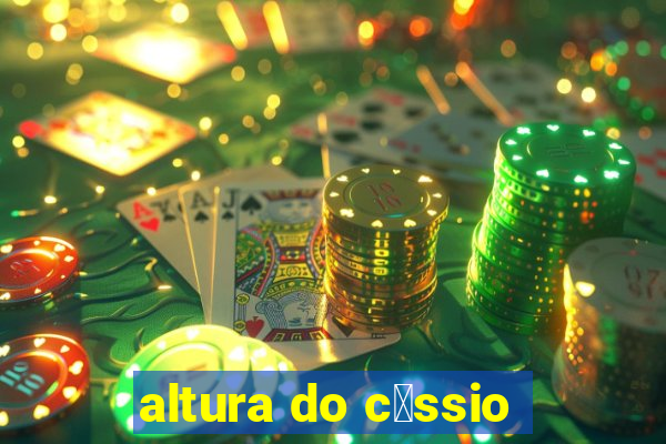 altura do c谩ssio