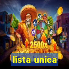 lista unica