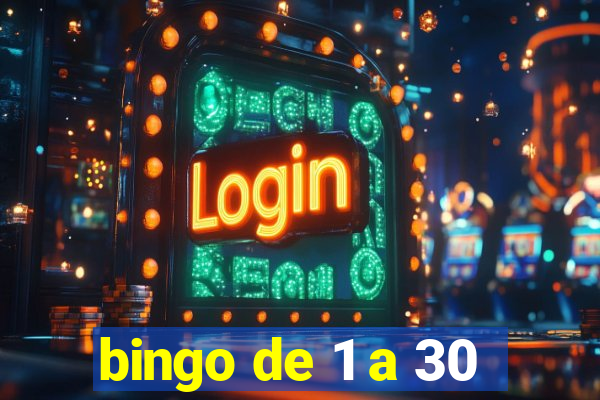 bingo de 1 a 30