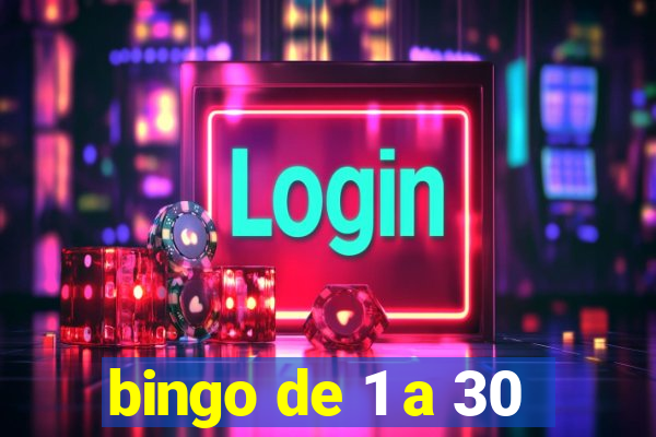 bingo de 1 a 30