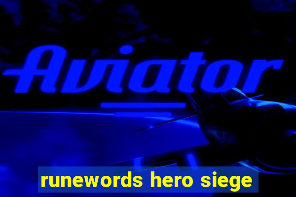 runewords hero siege