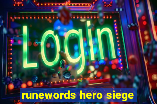 runewords hero siege