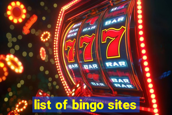 list of bingo sites