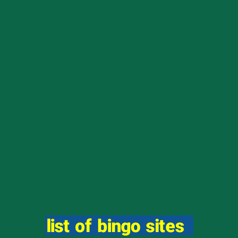 list of bingo sites