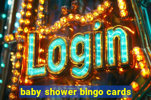 baby shower bingo cards