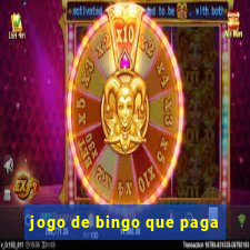 jogo de bingo que paga