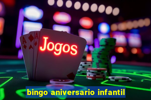 bingo aniversario infantil