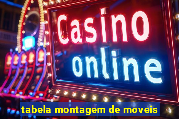 tabela montagem de moveis