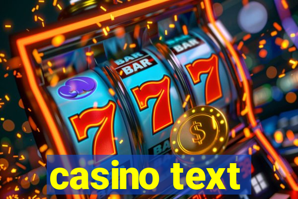 casino text