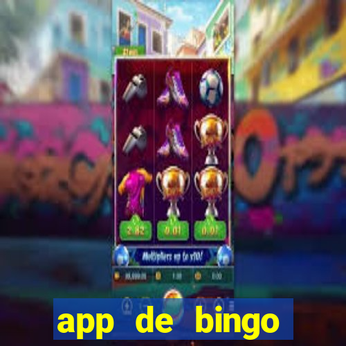 app de bingo valendo dinheiro