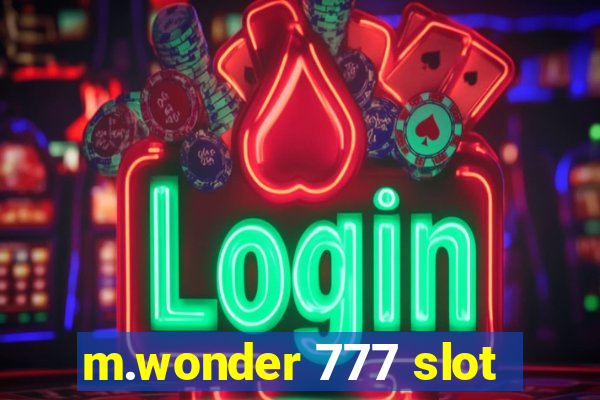 m.wonder 777 slot