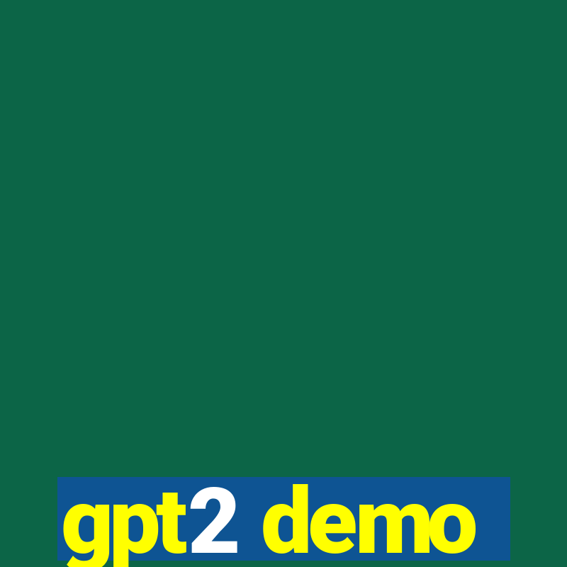 gpt2 demo