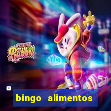 bingo alimentos para imprimir