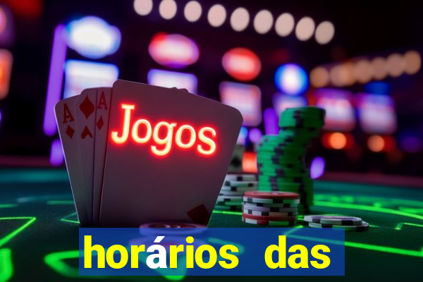 horários das plataformas de jogos