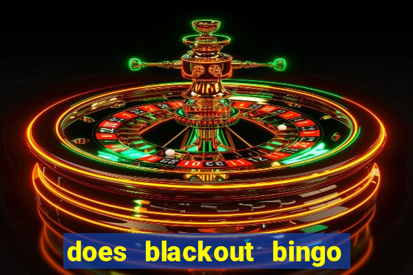 does blackout bingo really pay