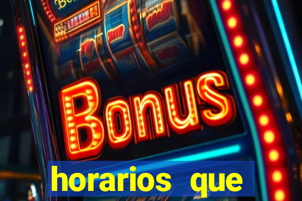 horarios que fortune tiger paga